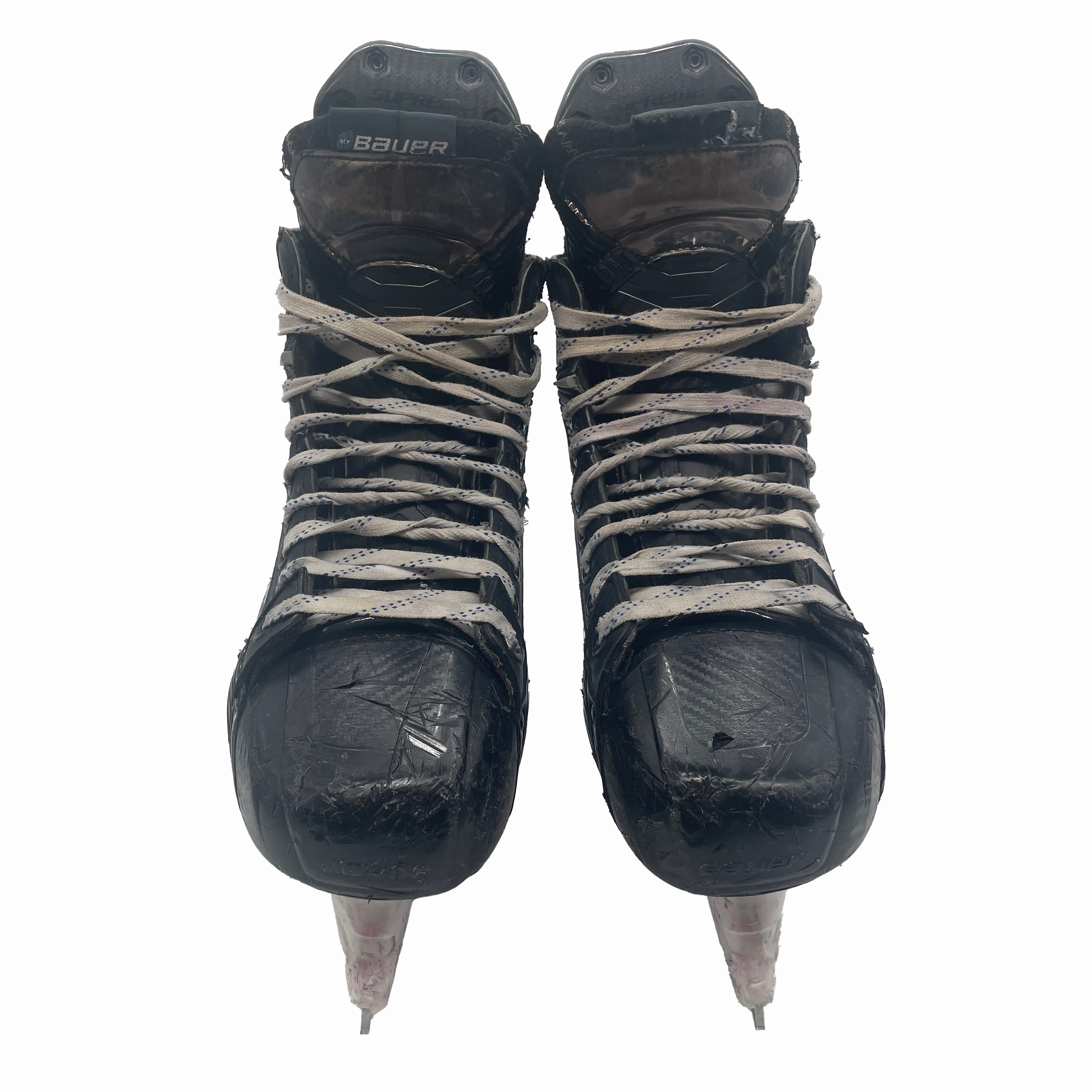Bauer Supreme Mach - Patins de hockey Pro Stock d'occasion - Taille 8E (bleu roi)